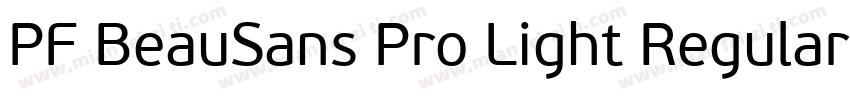 PF BeauSans Pro Light Regular字体转换